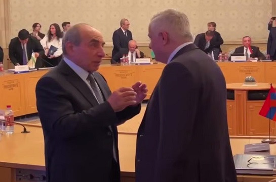 Yaqub Eyyubov Mher Qriqoriyanla bir arada - Görüşdən FOTOLAR