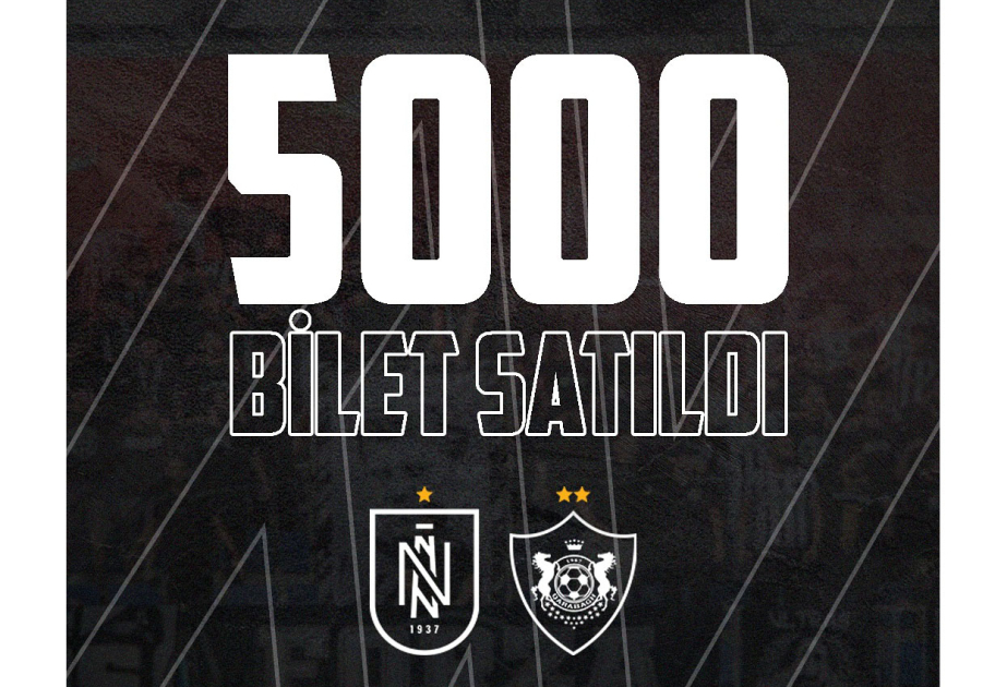 “Neftçi”-“Qarabağ” oyununa satılan biletlərin sayı