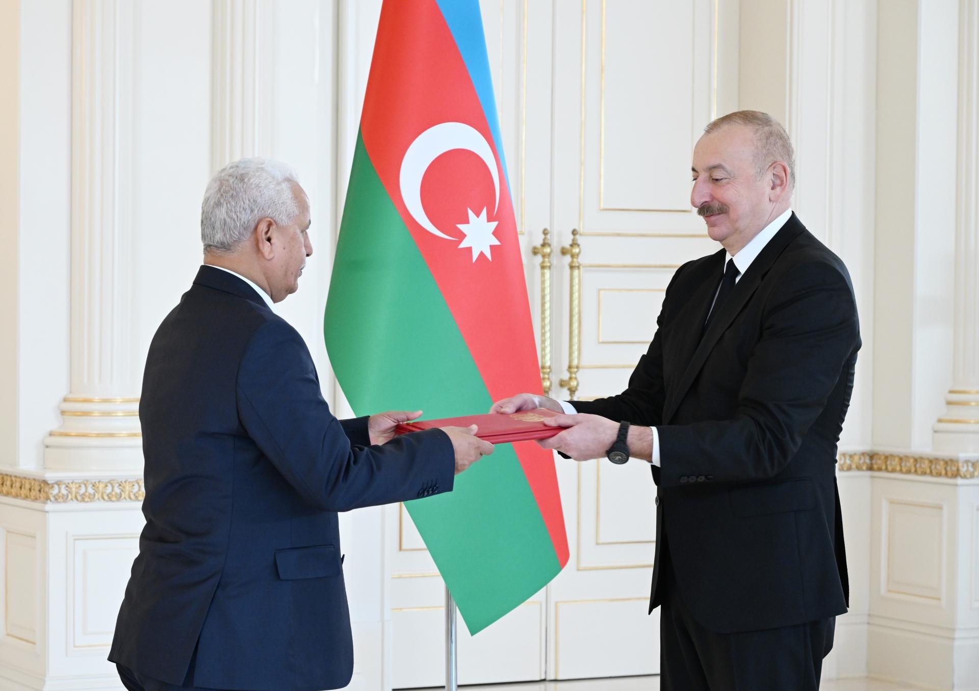 Prezident Yəmənin yeni səfirini qəbul edib - FOTOLAR