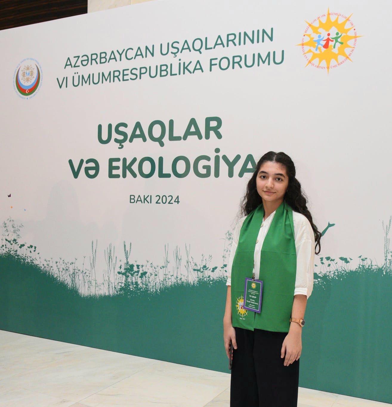 Uşaqların VI Forumunda iştirak etmək qürurvericidr - Məktəbli