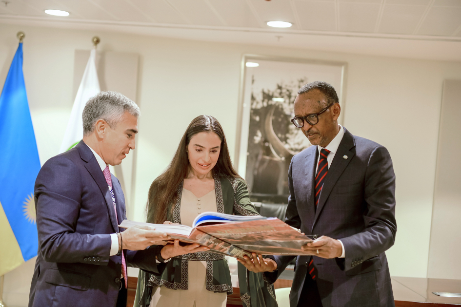Leyla Əliyeva Ruanda Prezidenti ilə görüşüb