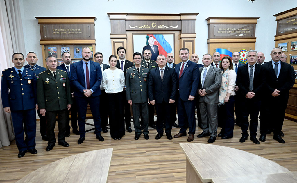 Gürcüstanın hərbçiləri Azərbaycana gəldilər - FOTO