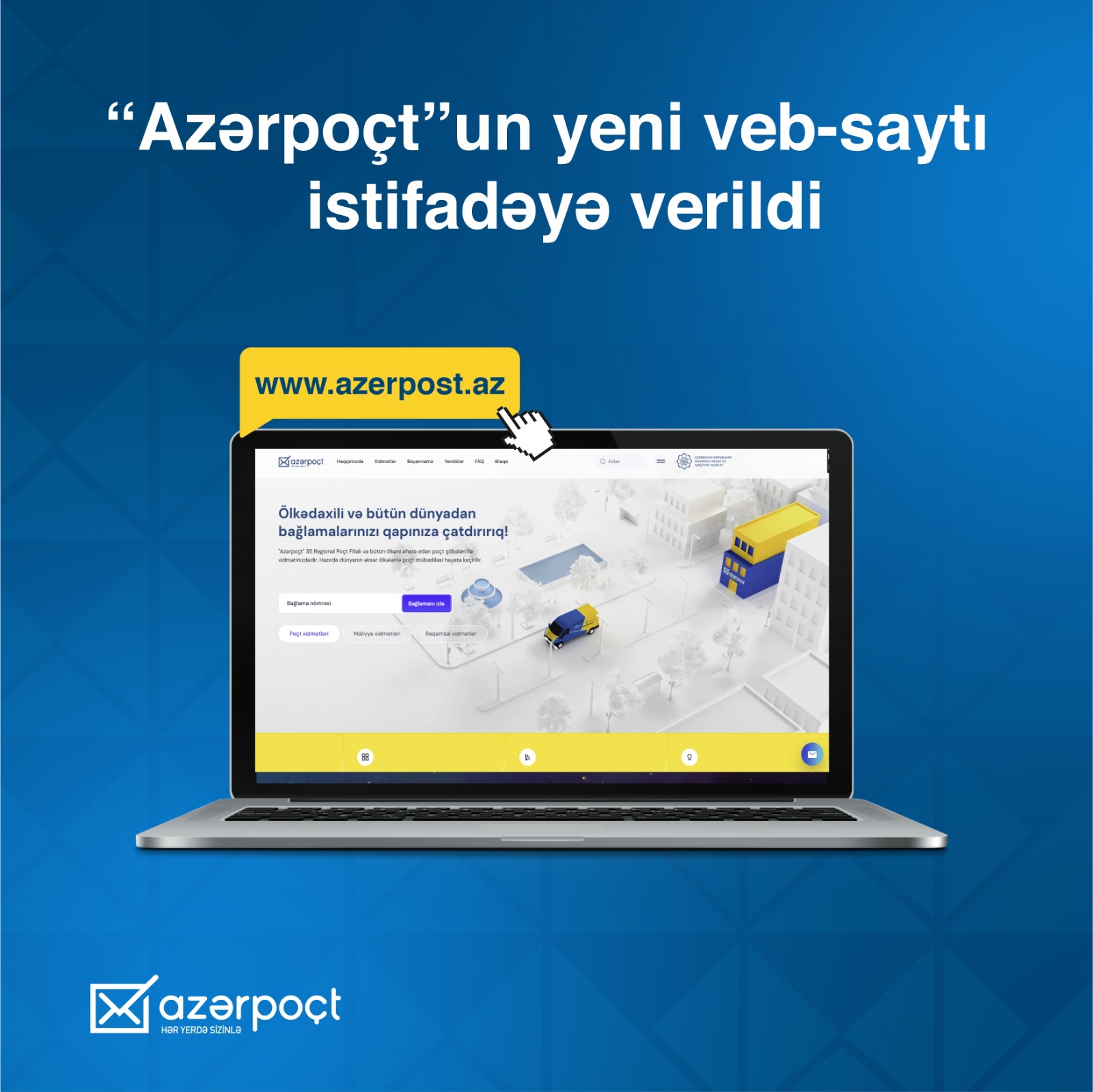 “Azərpoçt” yeni saytını istifadəyə verdi