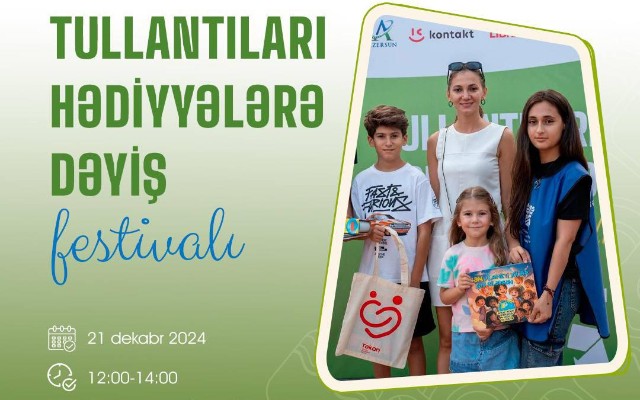 İlin sonuncu “Tullantıları hədiyyələrə dəyiş” festivalı keçiriləcək