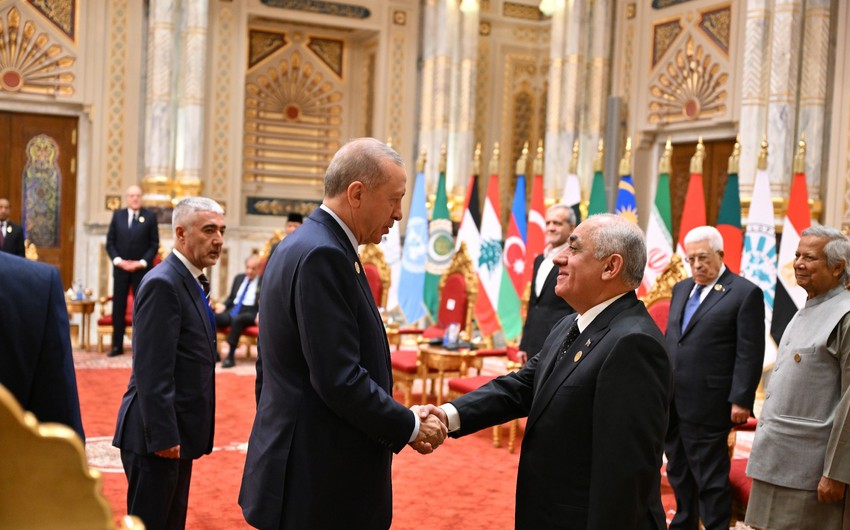 Əli Əsədov Ərdoğan və Pezeşkianla bir arada - FOTO