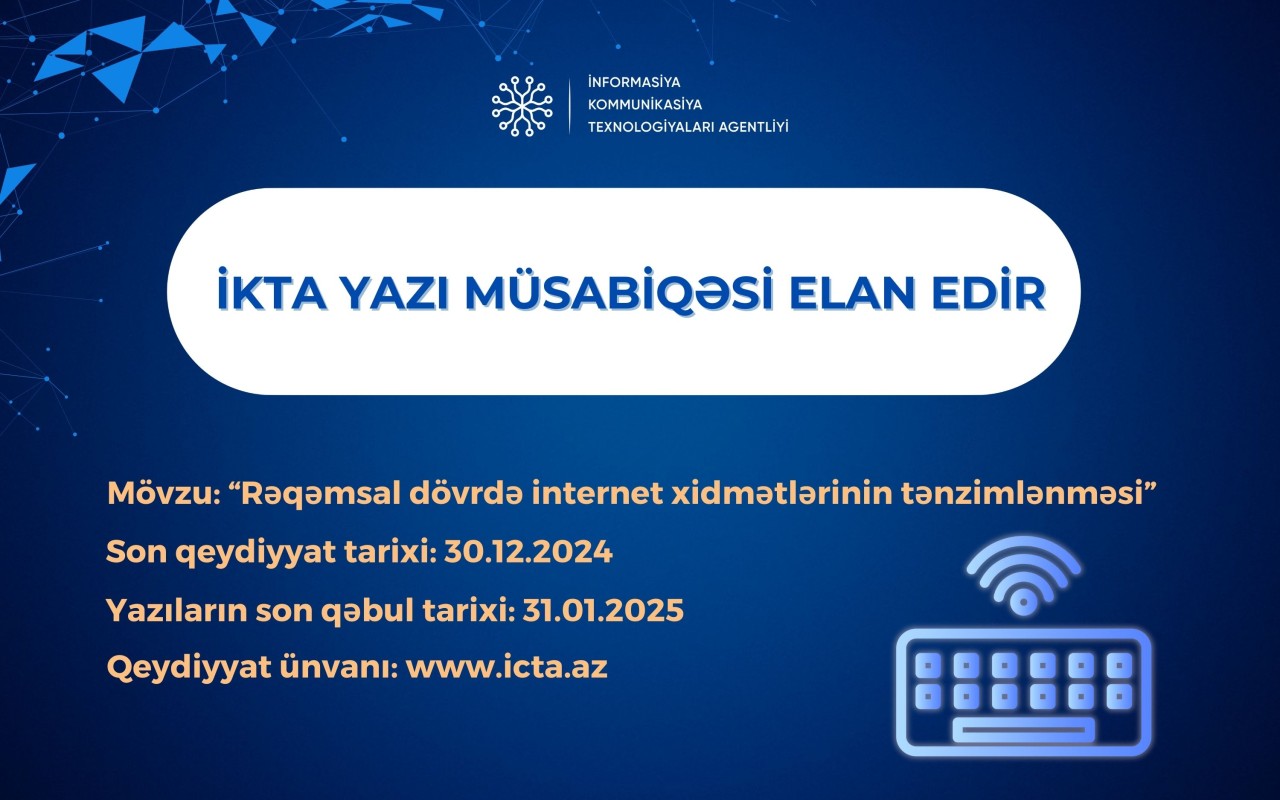 İKTA yazı müsabiqəsi elan edir  