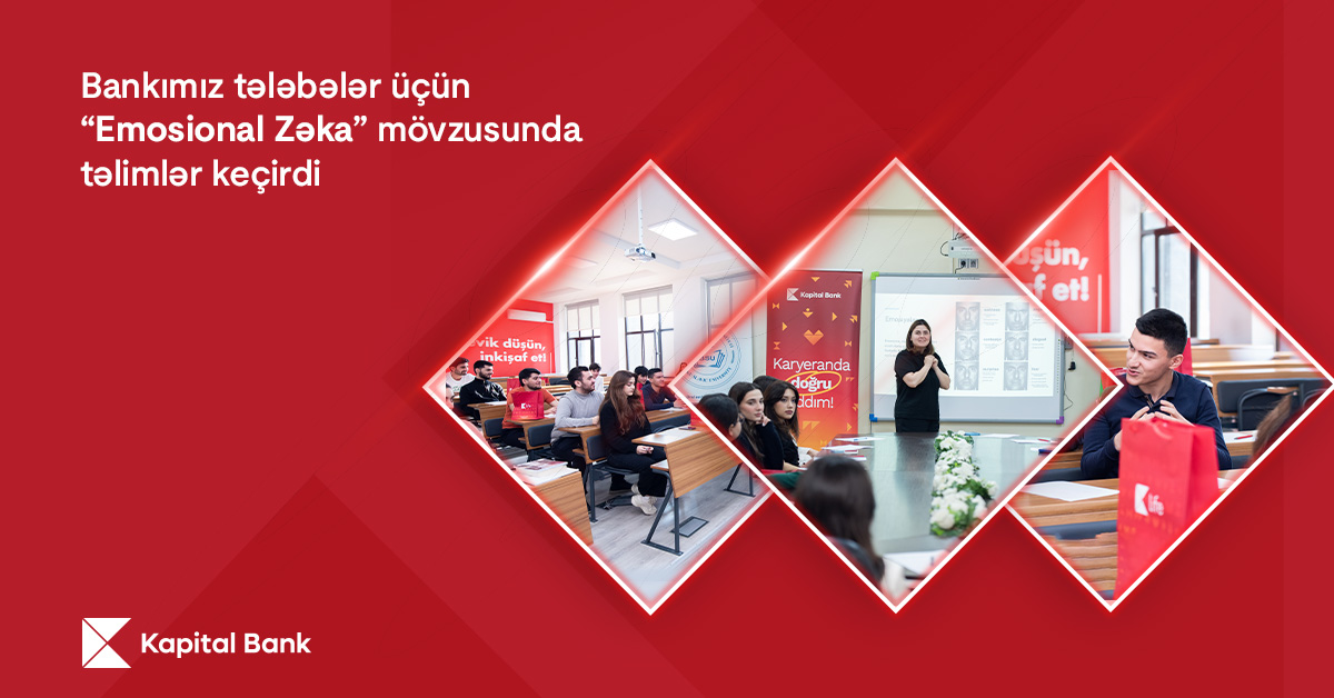 Kapital Bank tələbələr üçün təlimlər keçirdi
