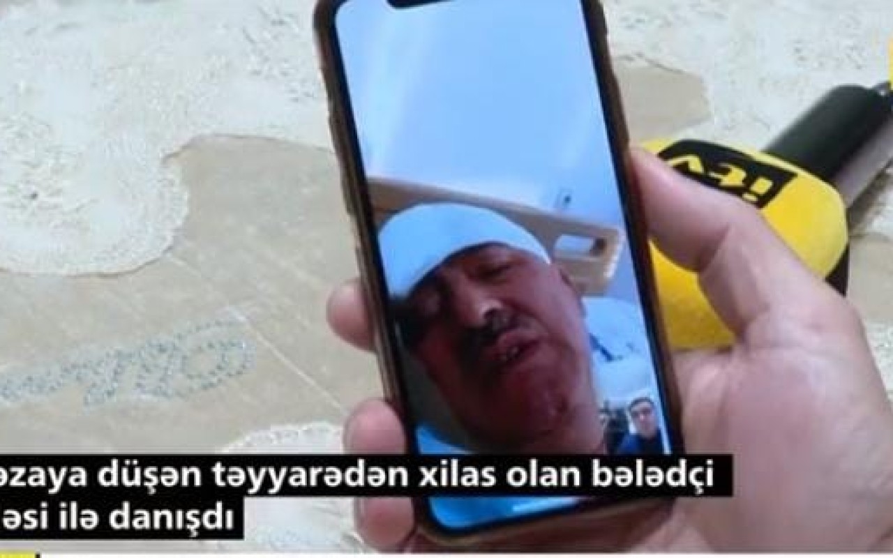 Qəzadan sağ çıxan bələdçi ailəsi ilə danışdı - VİDEO