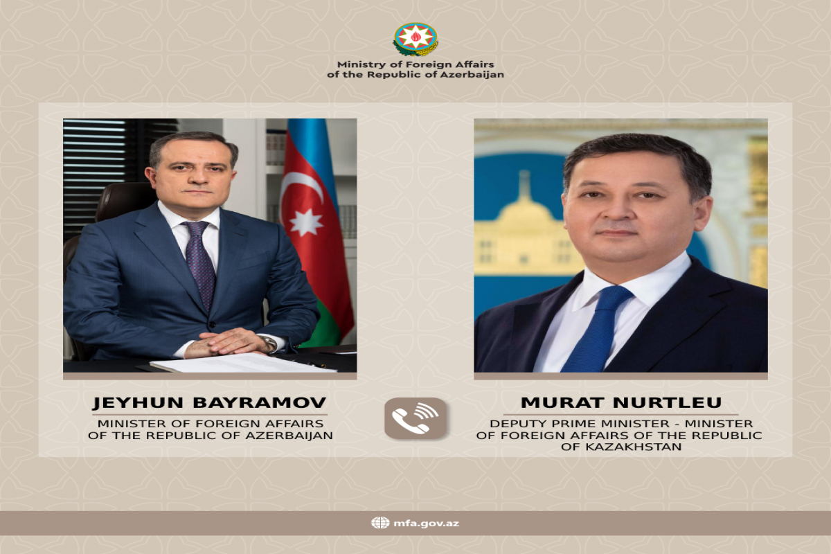 Qazaxıstanın XİN başçısı Ceyhun Bayramova zəng etdi