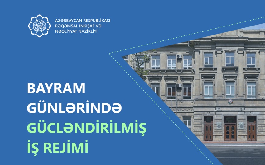 Nazirlik bayram günlərində gücləndirilmiş rejimdə çalışacaq