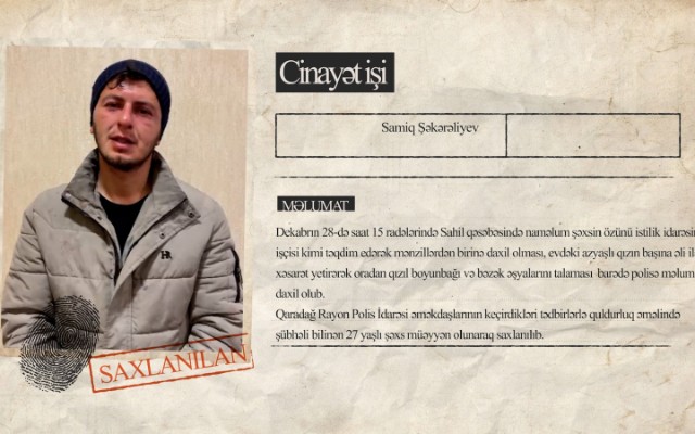 "İstilik idarəsinin işçisi" azyaşlı qıza qarşı quldurluq etdi - VİDEO