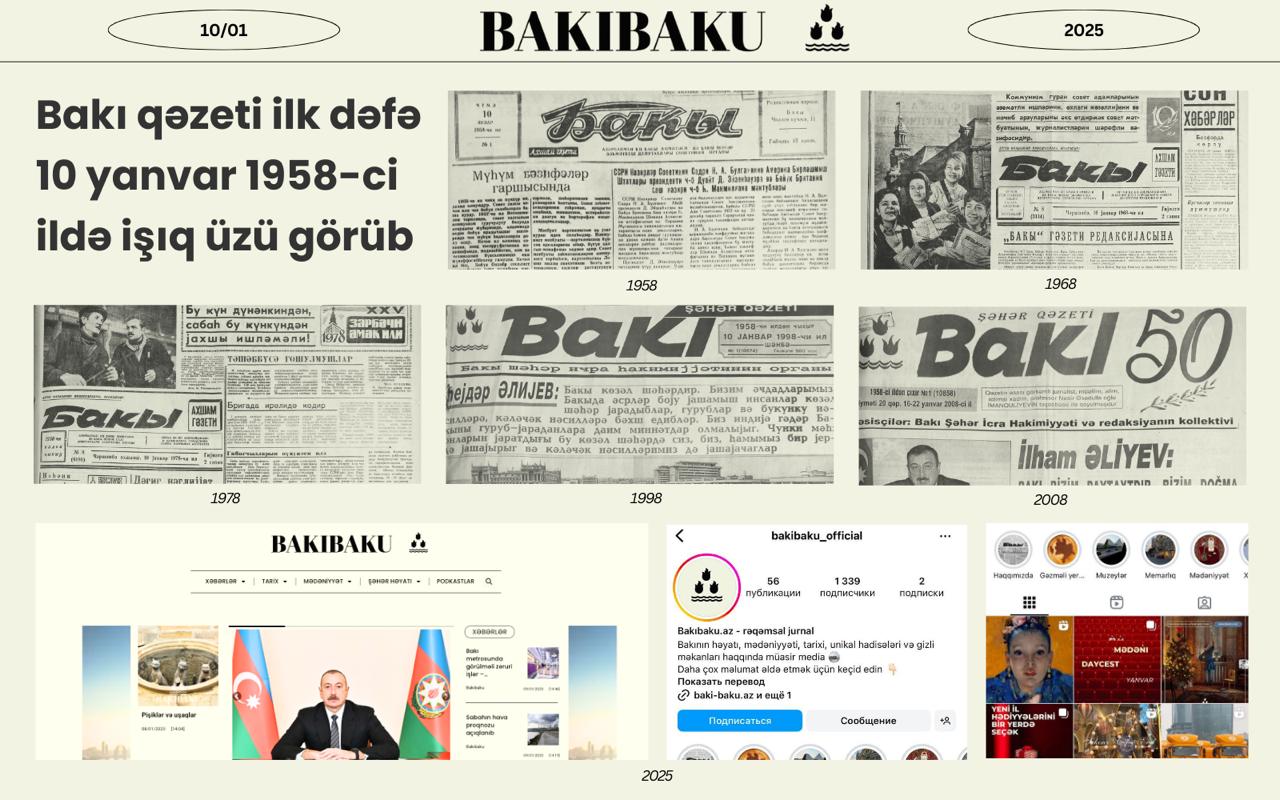 "Bakı" qəzetinin yaradılmasından 67 il ÖTÜR