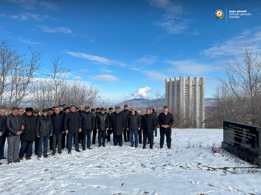 Şuşada 20 Yanvar şəhidləri ehtiramla yad edildi - FOTO