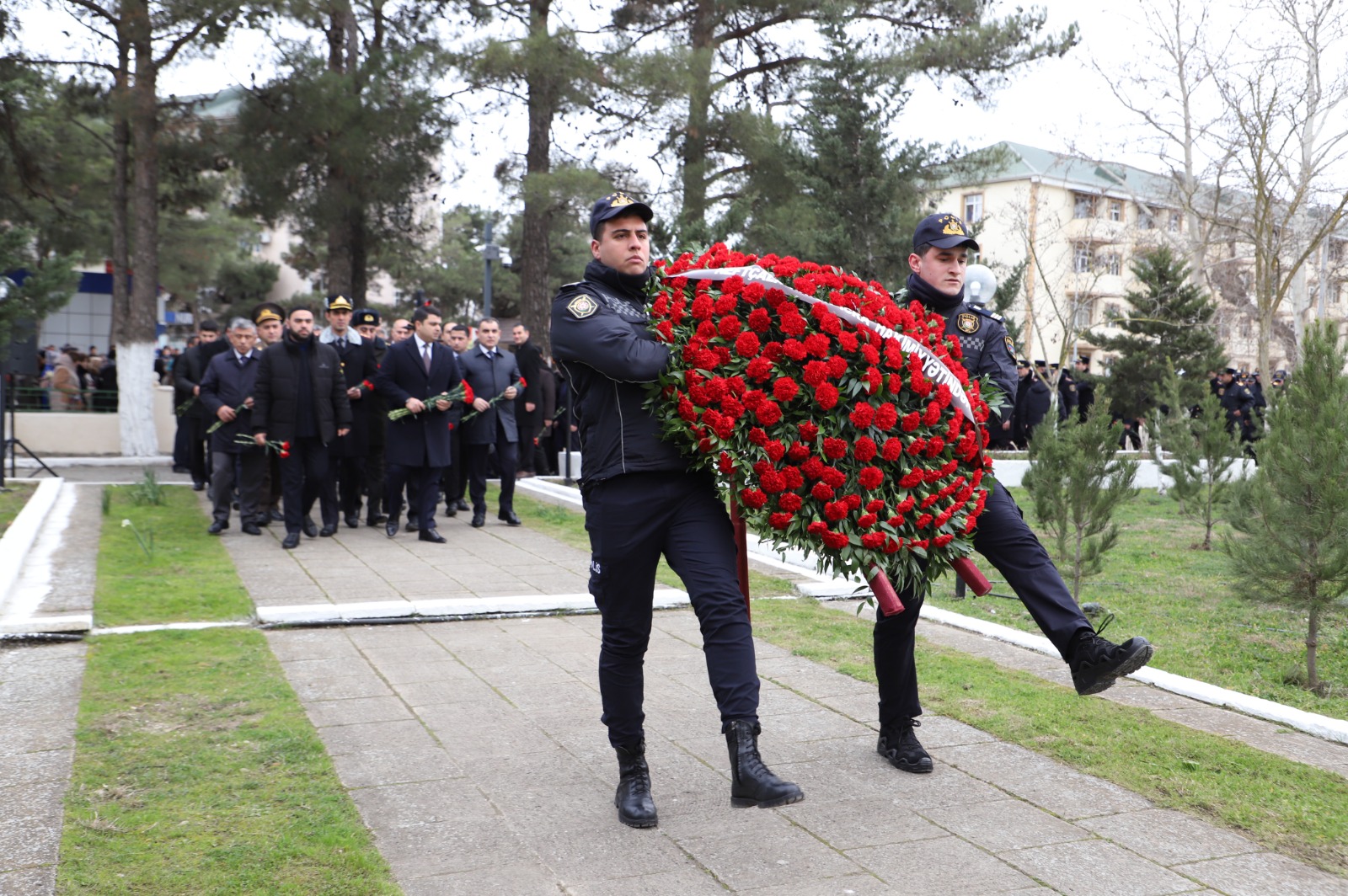 Neftçalada 20 Yanvar şəhidləri anılıb - FOTO