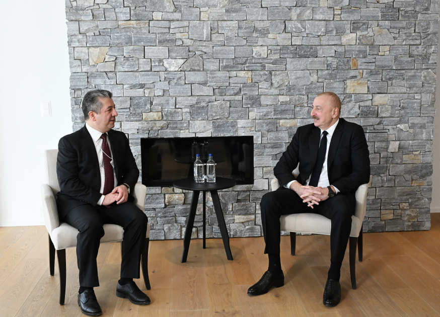 Prezident Bərzani ilə görüşüb - FOTO