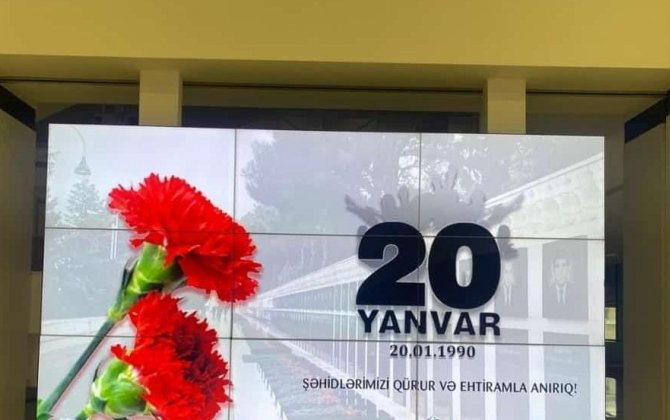 Mahmud Kaşqari adına Beynəlxalq Fond 20 yanvar şəhidlərini andı
