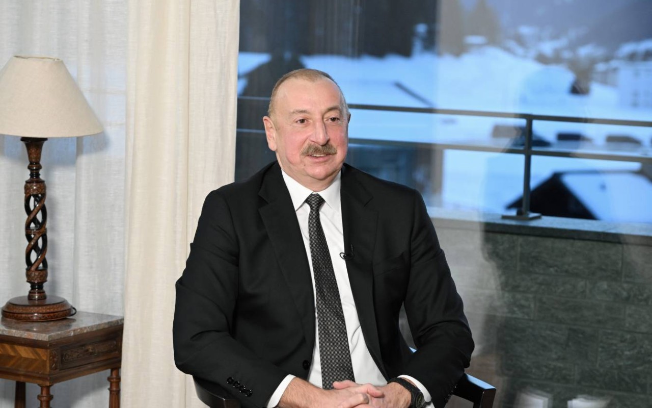 İlham Əliyev Davosdan PAYLAŞIM ETDİ