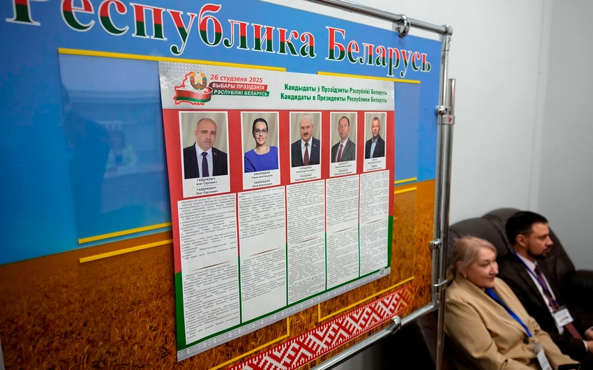 Belarusda prezident seçkiləri baş tutmuş ELAN EDİLDİ
