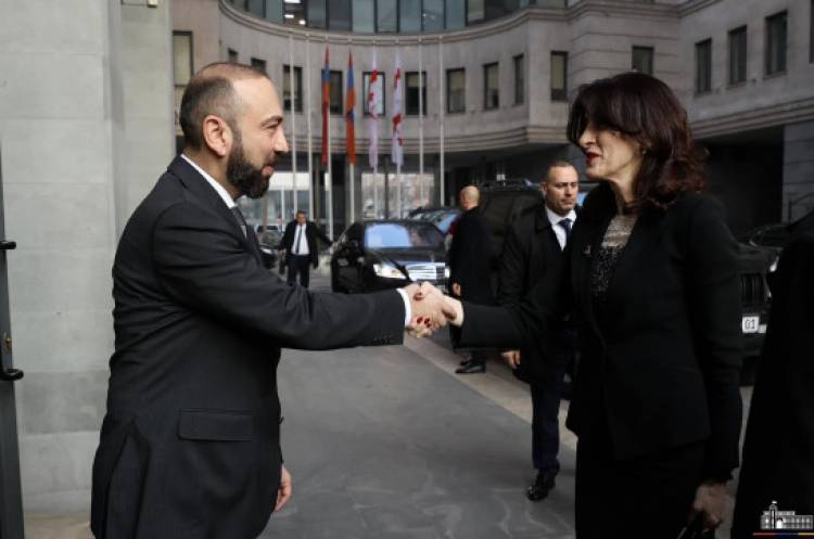 Gürcüstanın xarici işlər naziri İrəvana gəldi