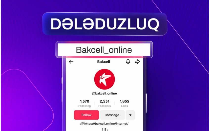 "Tik-Tok"da "Bakcell"in adından dələduzluq edilir