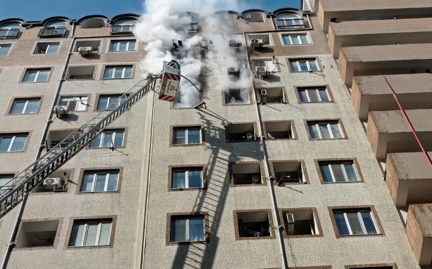Xırdalanda binadakı yanğın SÖNDÜRÜLDÜ