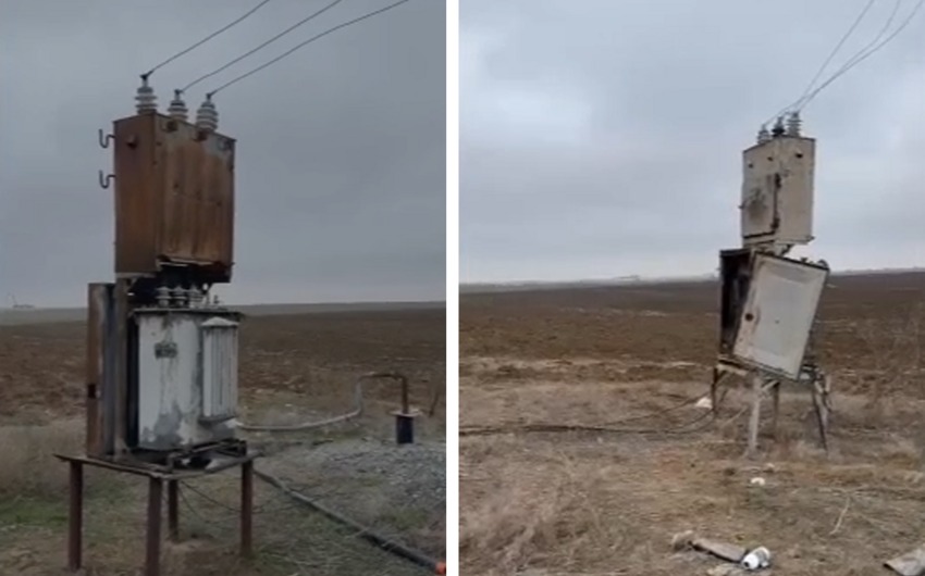 Elektrik kabelini oğurlayan şəxs tutuldu