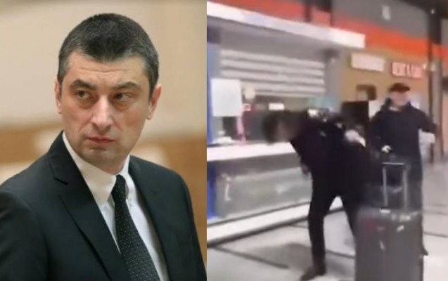 Sabiq baş nazirə bu dəfə yumurta atdılar - ANBAAN GÖRÜNTÜLƏR