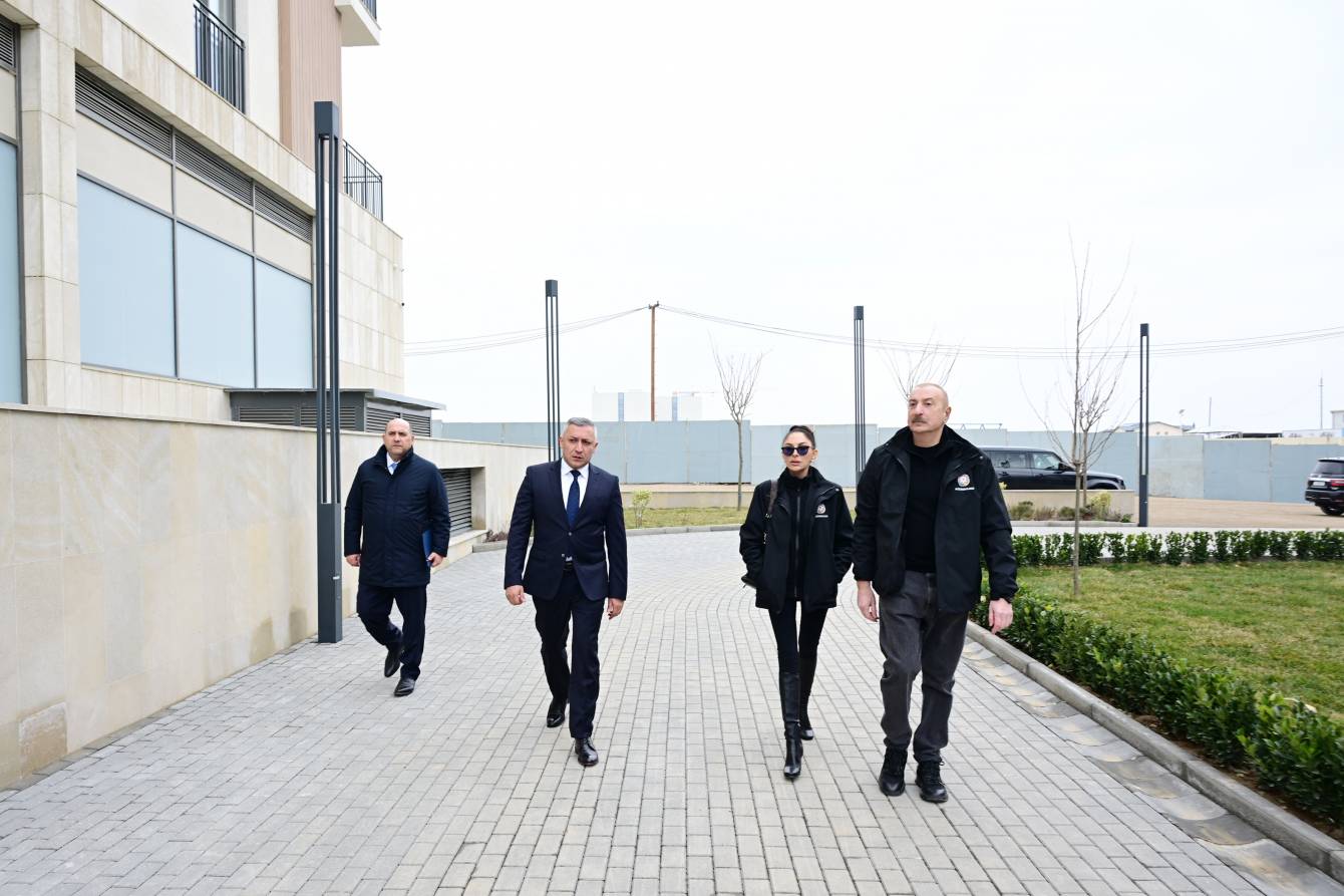 İlham Əliyev və xanımı “Ağdam Residence” kompleksində