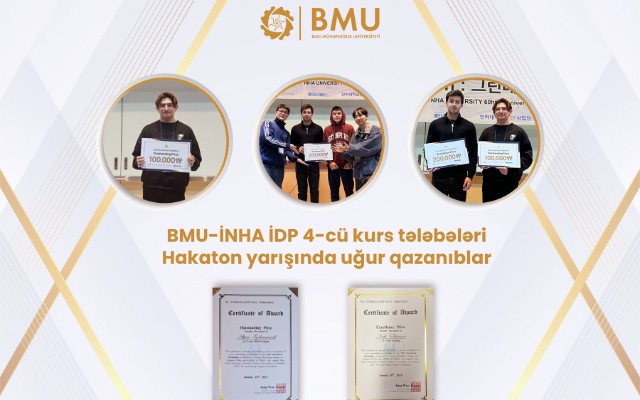 BMU-İNHA İDP tələbələrinin daha bir uğuru