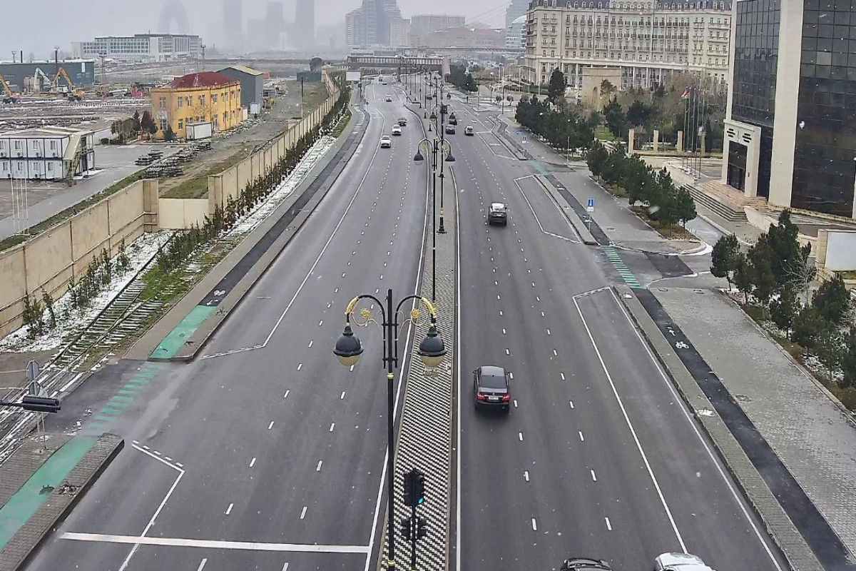 Hazırda Bakı yolları - FOTOLAR