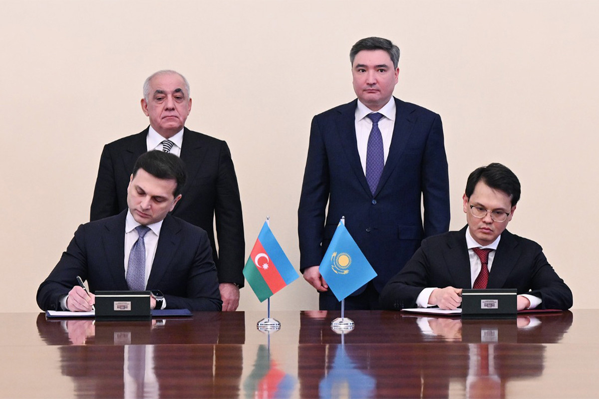 Azərbaycanla Qazaxıstan arasında mühüm sənəd imzalandı