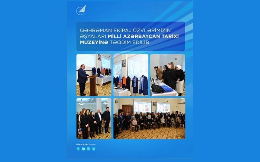 Milli Qəhrəmanların əşyaları Tarix Muzeyinə verildi