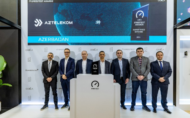 “Aztelekom”a “Ən Sürətli Sabit Şəbəkə” mükafatı təqdim edildi