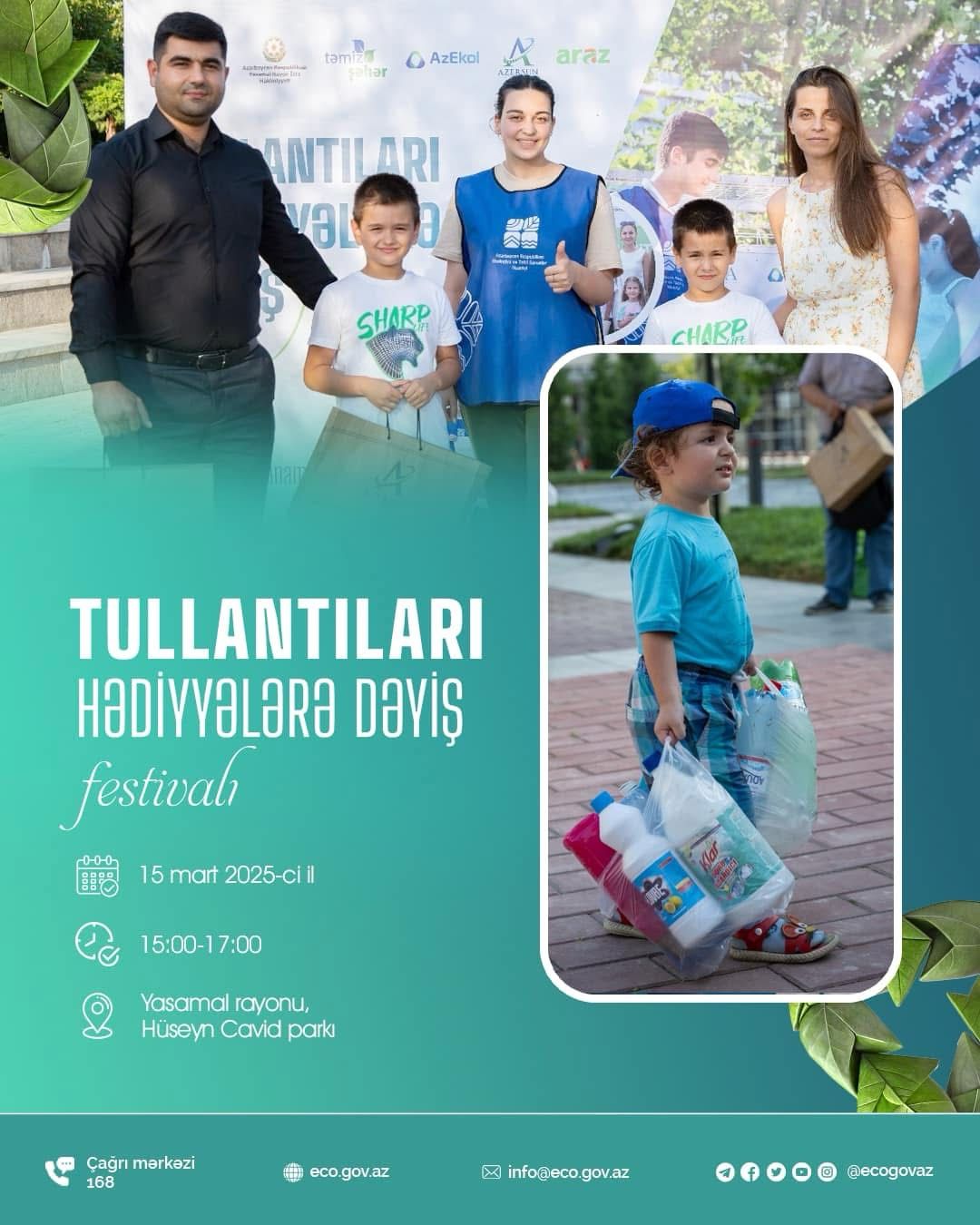 “Tullantıları hədiyyələrə dəyiş” festivalı keçiriləcək