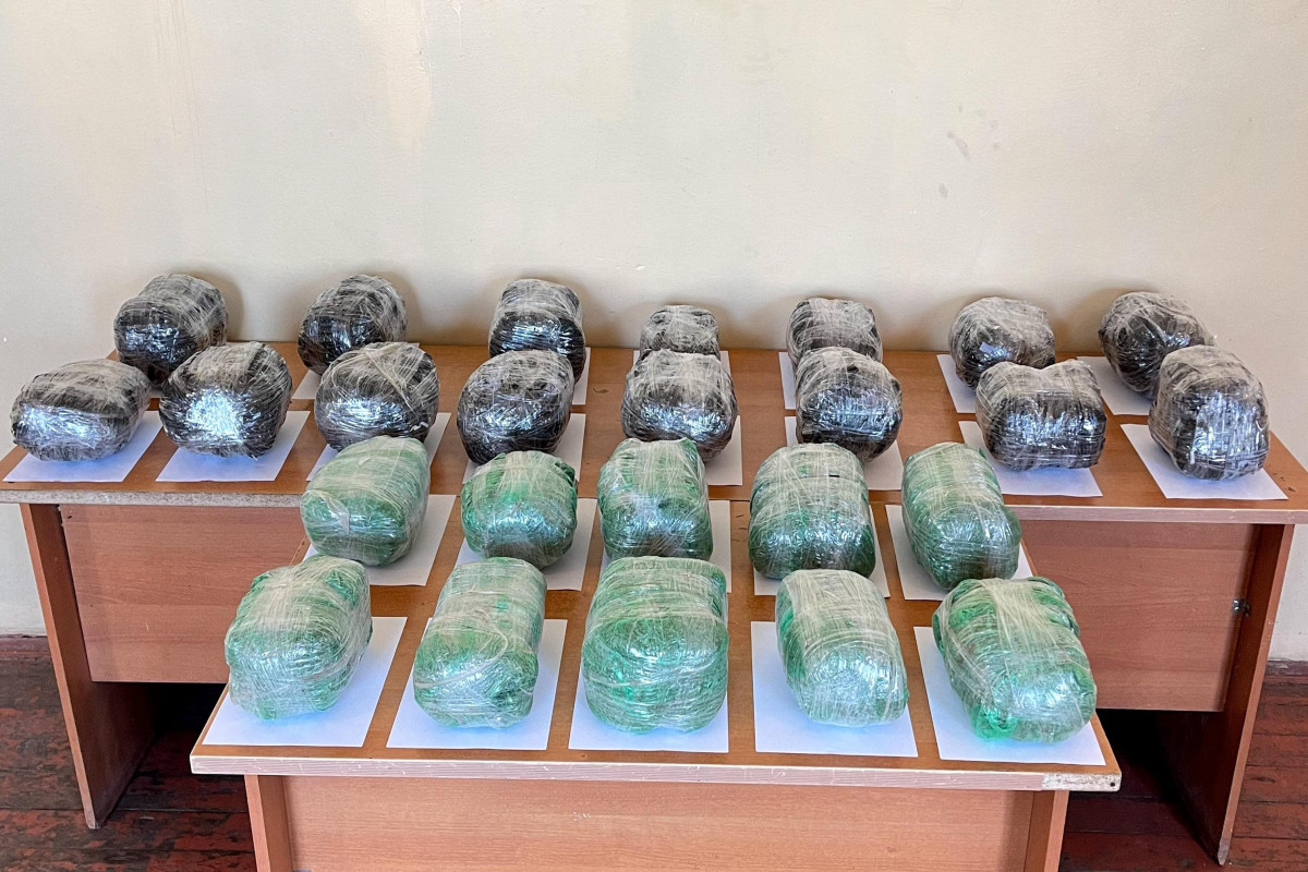 İrandan Azərbaycana 26 kq narkotik keçirilməsinin qarşısı alındı