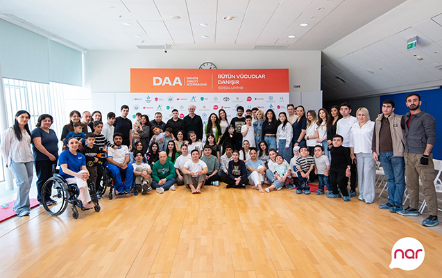 “Nar” “DanceAbility” iştirakçıları ilə görüşüb - FOTOLAR