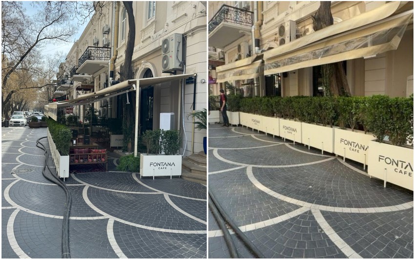 Fəvvarələr meydanında qanunsuz zəbtetmənin qarşısı alındı