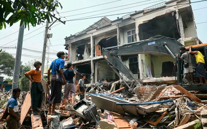 Myanmada zəlzələ - Ölənlərin sayı 1700-ü ötdü