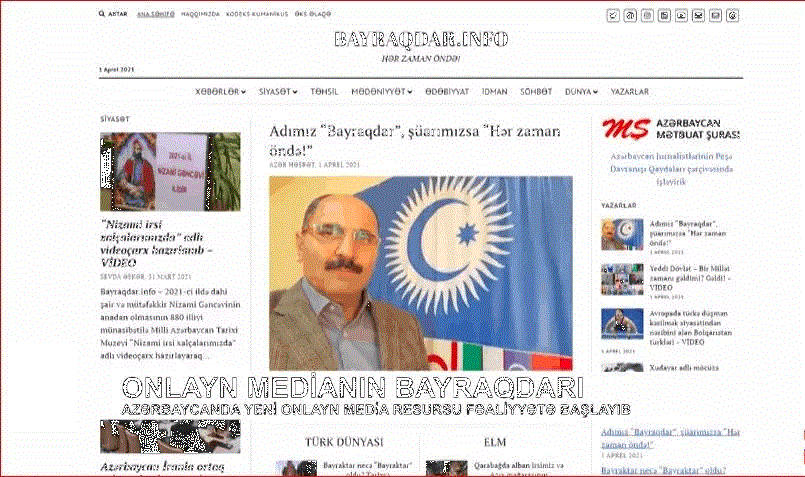 “Bayraqdar.info” saytı 4 yaşa çatdı