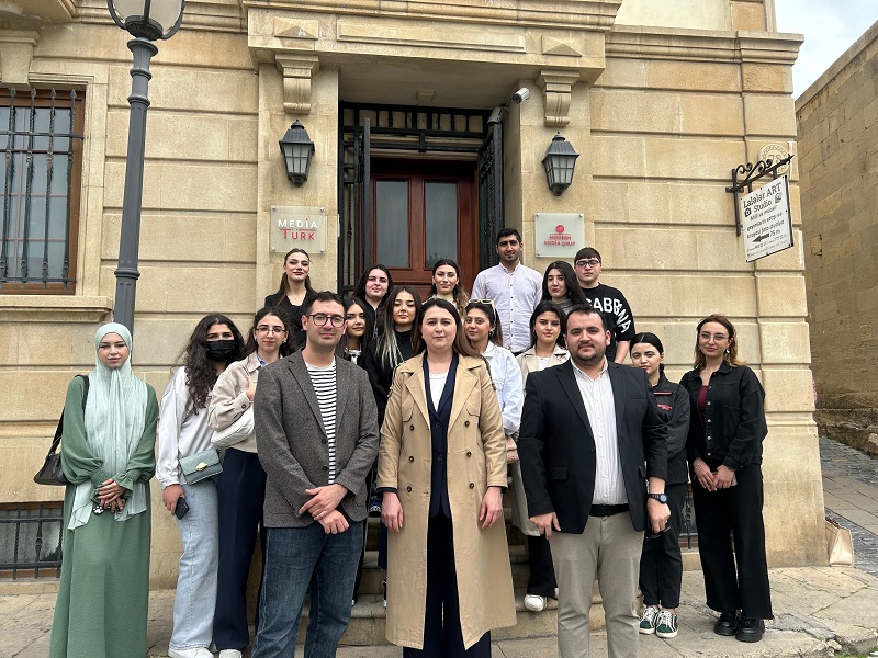 Tələbələr “Modern Media Qrupunun” qonağı olublar - FOTOLAR