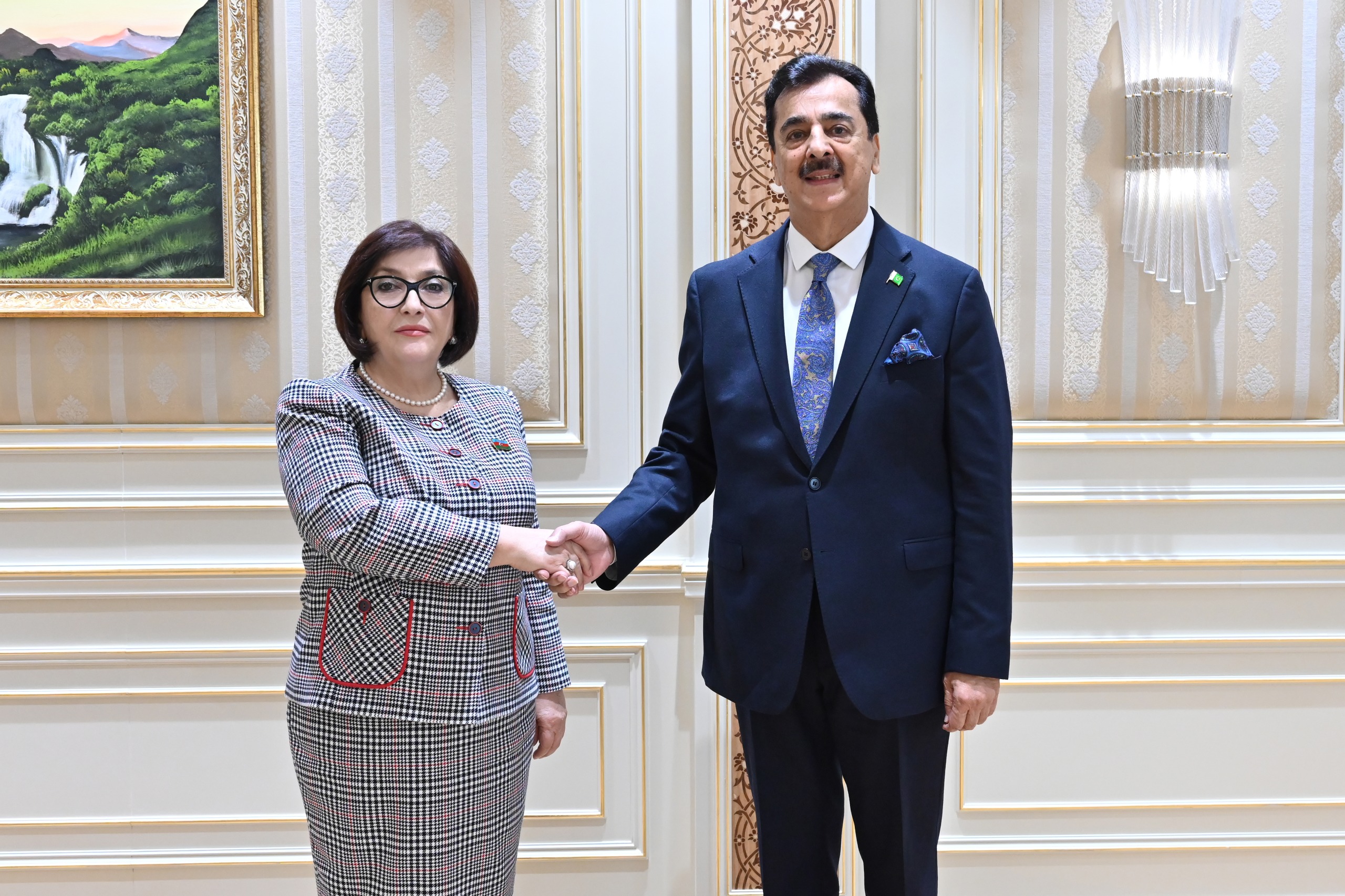 Sahibə Qafarova Gilani ilə görüşdü - FOTO