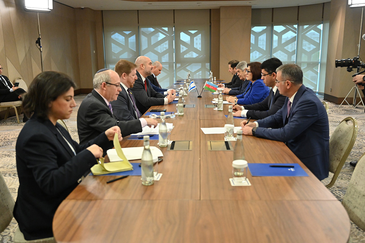 Sahibə Qafarova İsrail Knessetinin sədri ilə GÖRÜŞDÜ