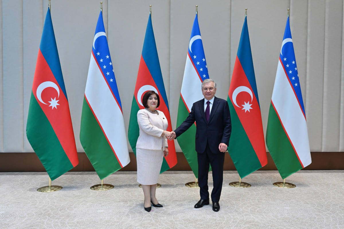 Sahibə Qafarova Şavkat Mirziyoyevlə görüşüb