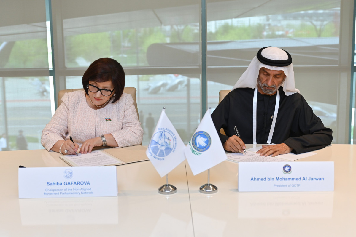 Sahibə Qafarova ilə Ahmed Aljarvan arasında Memorandum imzalandı