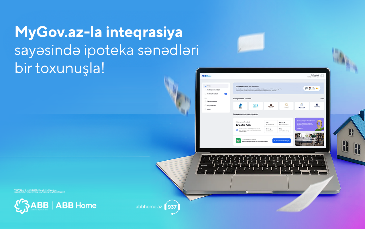 ABB Home-da ipoteka kreditini daha rahat və əlçatan etdi