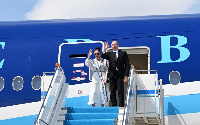 Prezidentin Türkiyə səfəri başa çatdı - FOTO