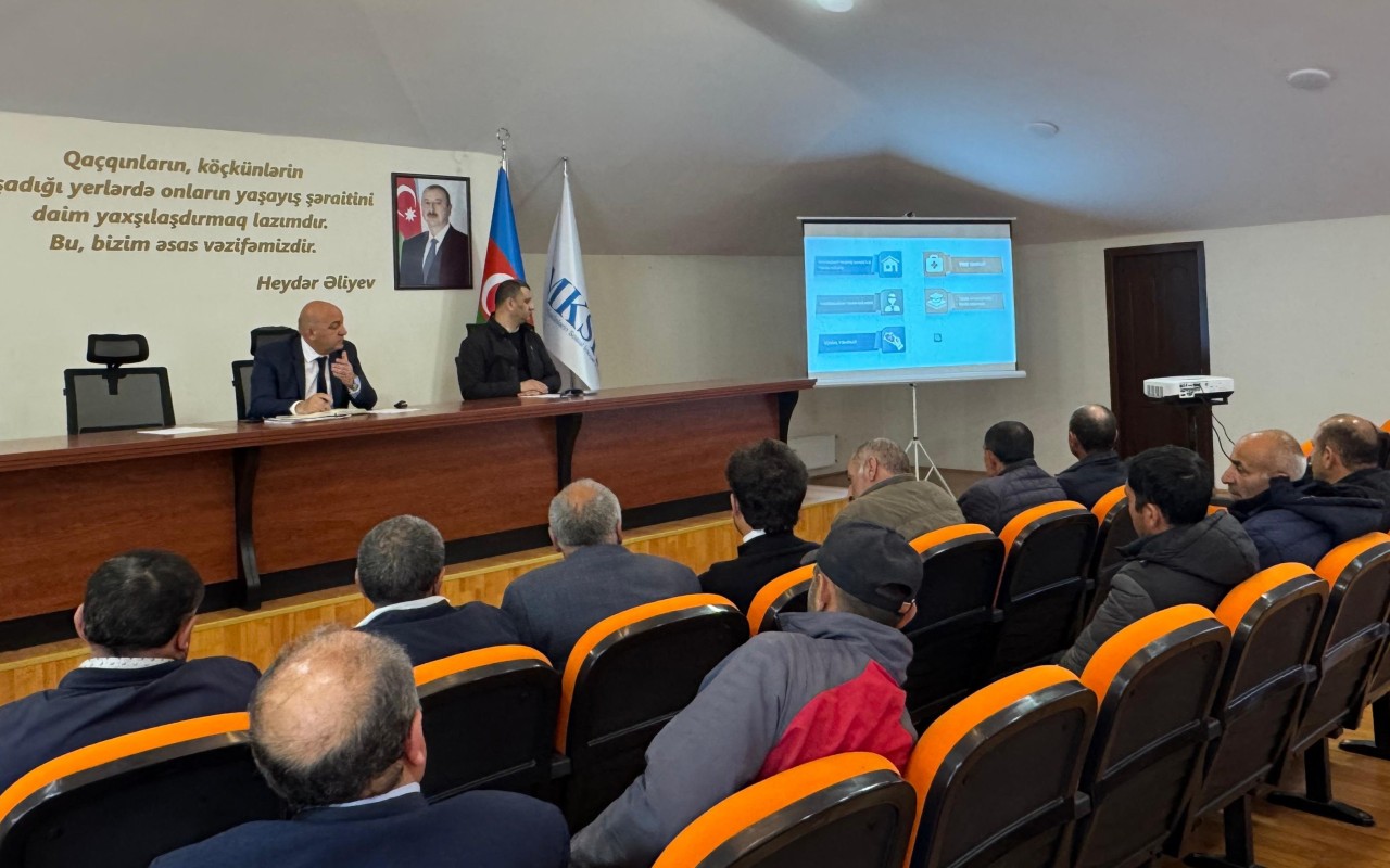 Keçmiş məcburi köçkünlər növbəti dəfə maarifləndirildi - FOTOLAR