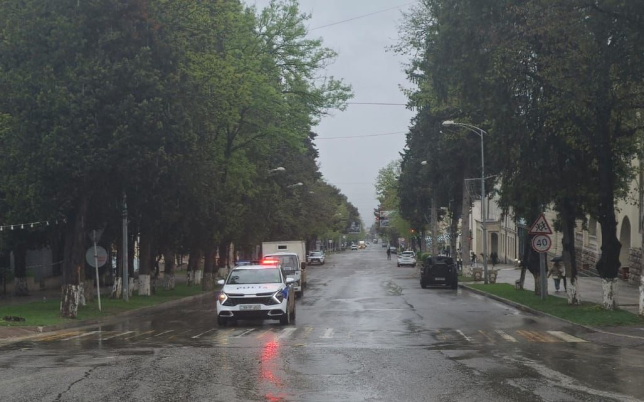 Polis Xankəndidə də fəaliyyətdədir - FOTO