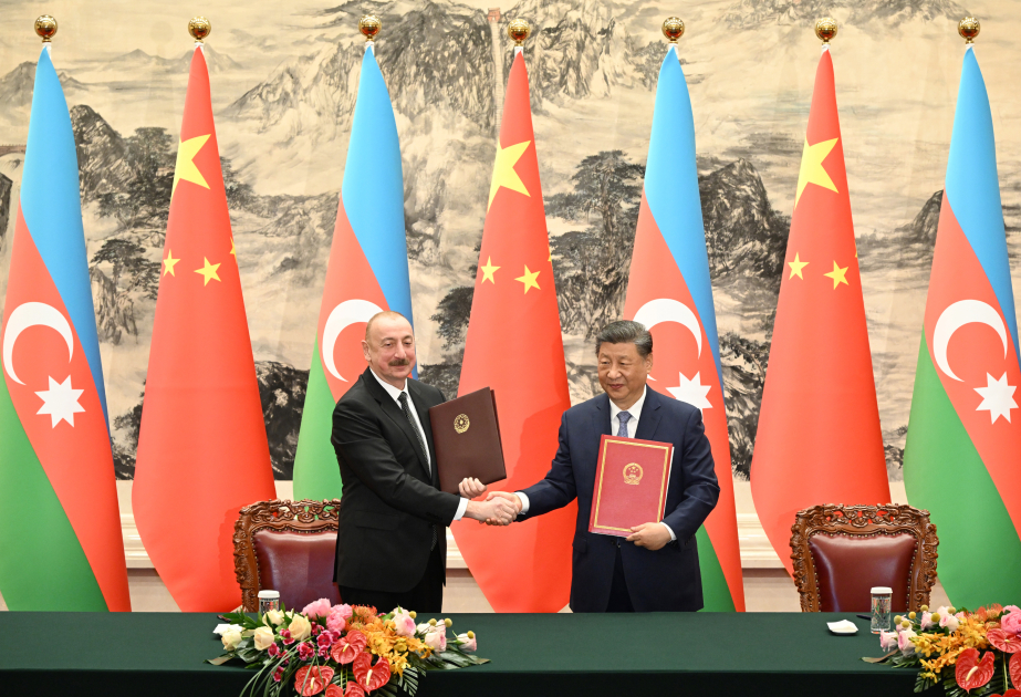 Azərbaycanla Çin arasında Birgə Bəyanat imzalandı