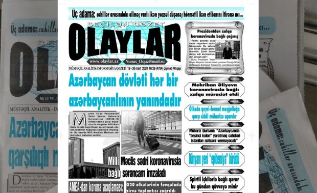 "Olaylar" qəzeti 30 yaşında